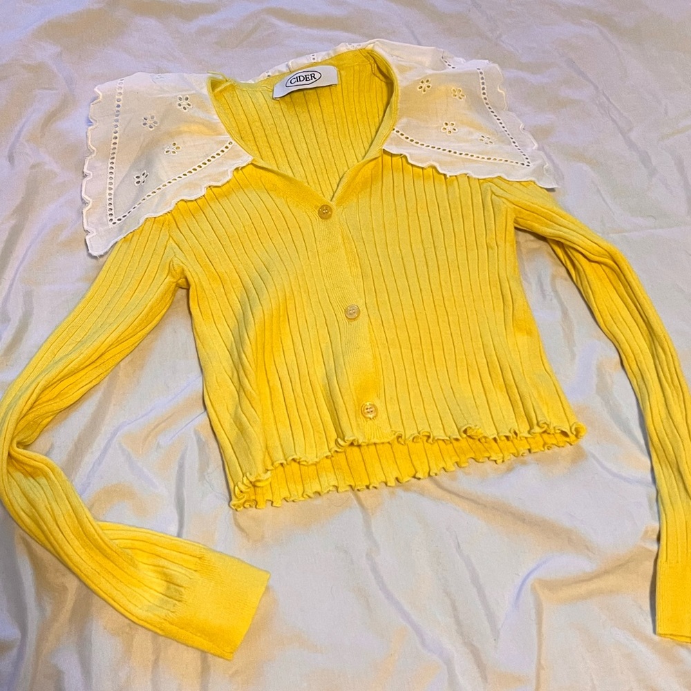 Cider button down top